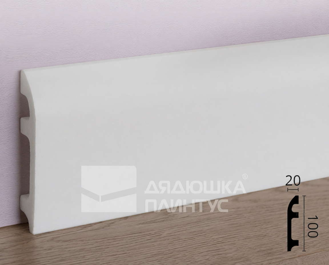 Плинтус из полистирола высокой плотности NMC Wallstyl FL5 Белый