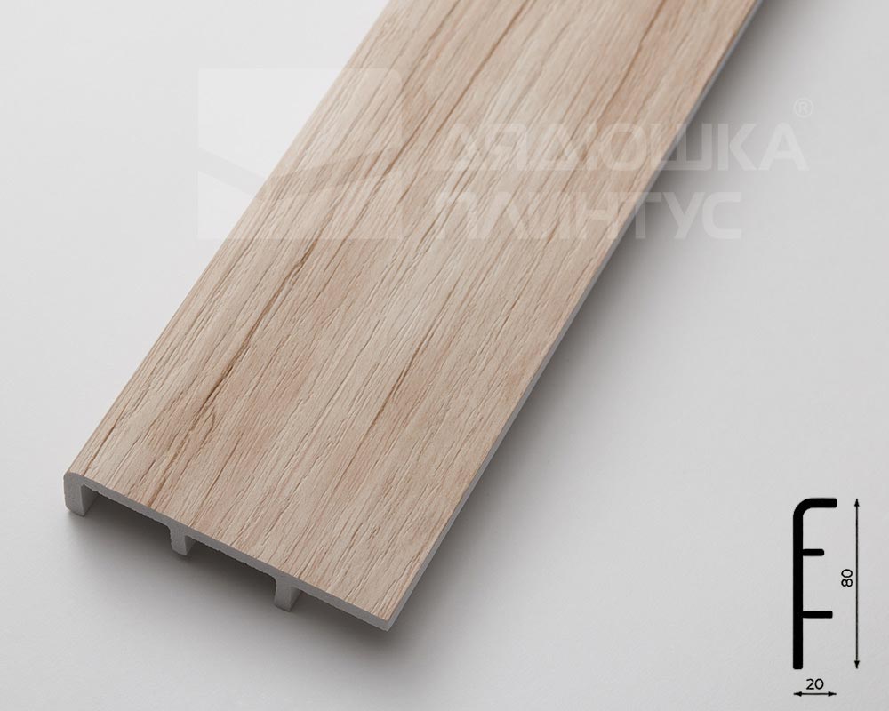 Плинтус ПВХ Рико Концепт 80мм 2,2м. 80011