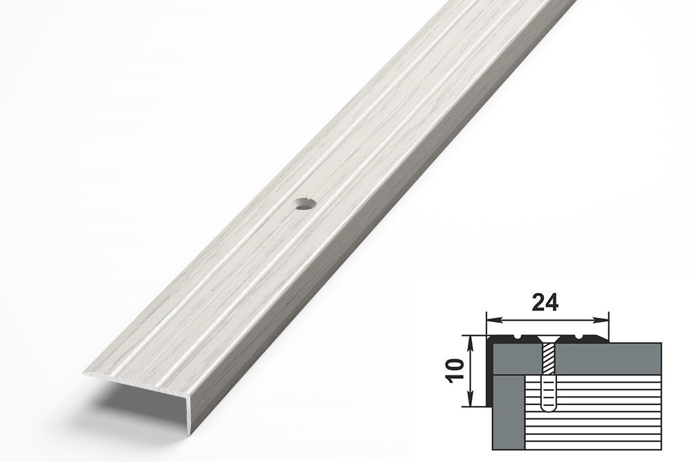 Порог угловой ПУ 01.1800.105 Дуб арктик