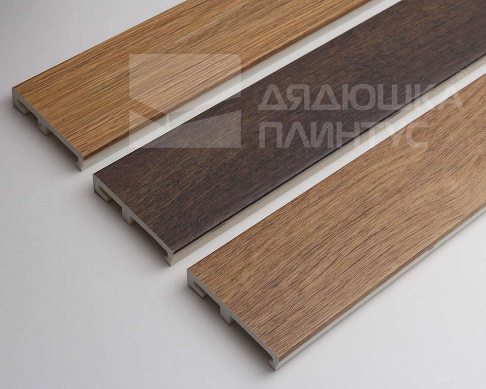 Плинтус напольный Salag Alpha 80 Массив Дуба 2,4м