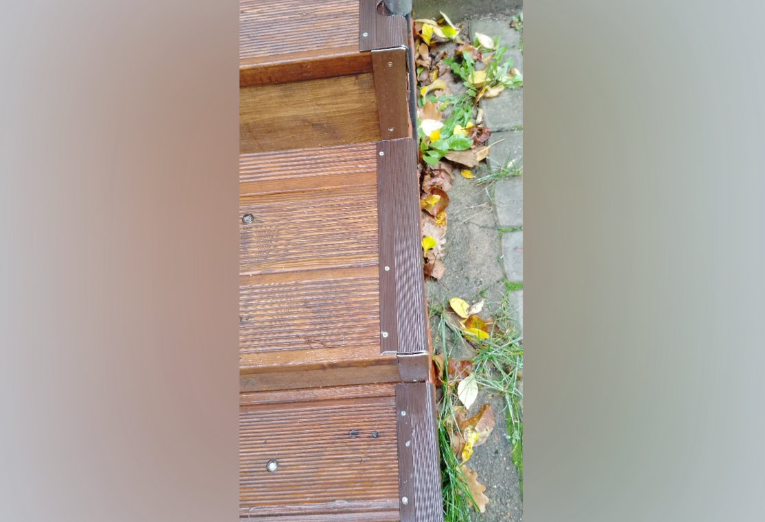 Порог угловой ПУ 02.900.04л Бронза