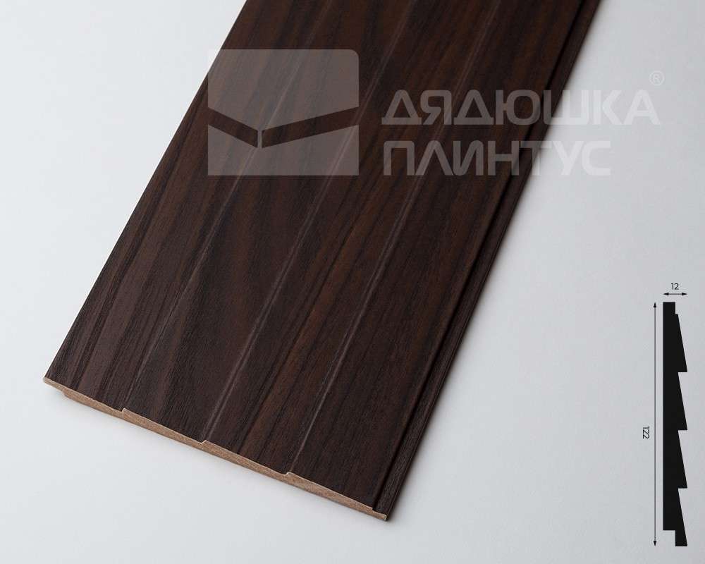 Панель МДФ ACUPAN 61.08.122505.94 зубья 12х122х2760 мм Эльм коричневый