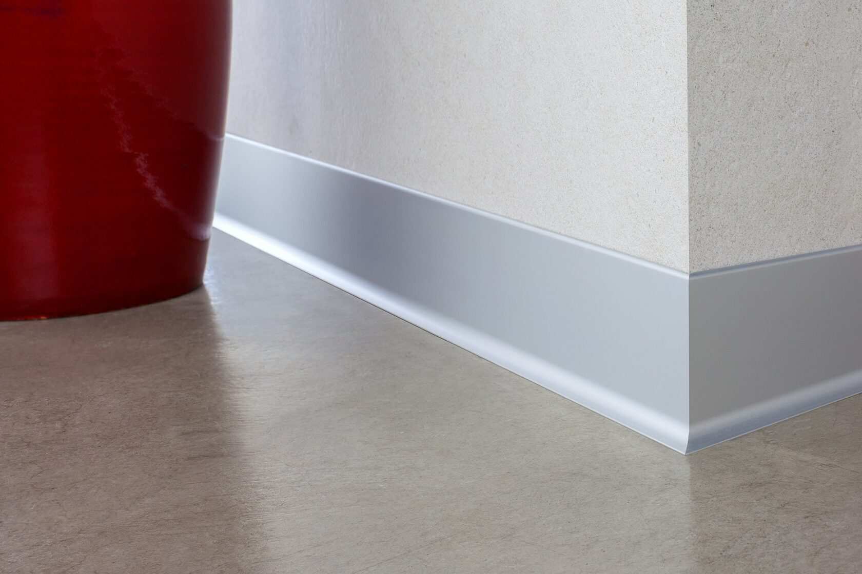 Плинтус алюминиевый Пл 100.2500.01лк Серебро