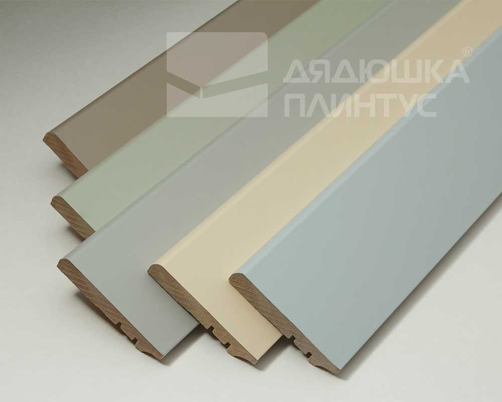 Плинтус МДФ Волшебная палочка 81402 81мм 2,4м. Окрашенная. NCS 0500N