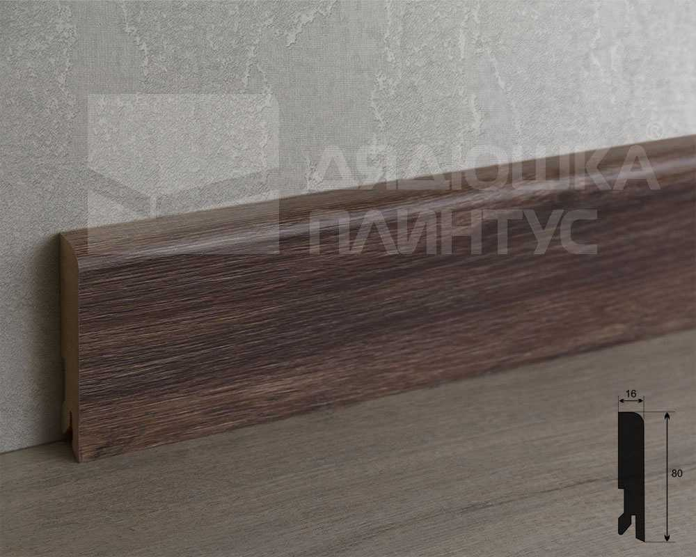 Плинтус МДФ Лука Пл 80МДФ.2700.Point line 24052 Дуб бомонт