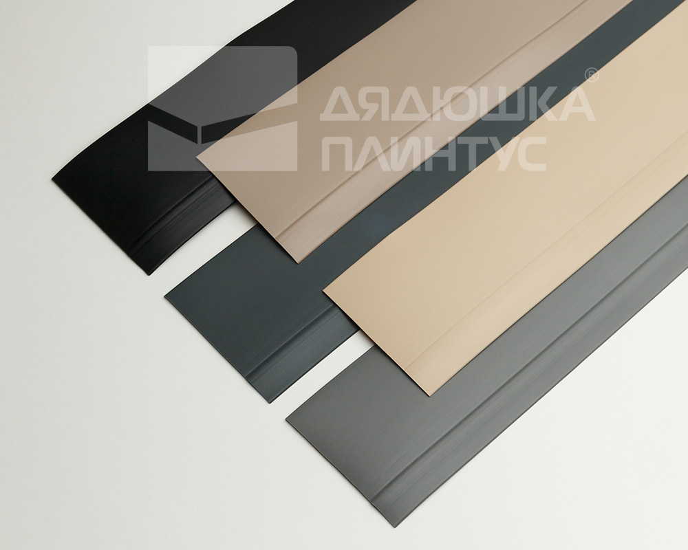 Плинтус эластичный ПВХ Dollken WL50 50мм х 15мм 0110 Черный