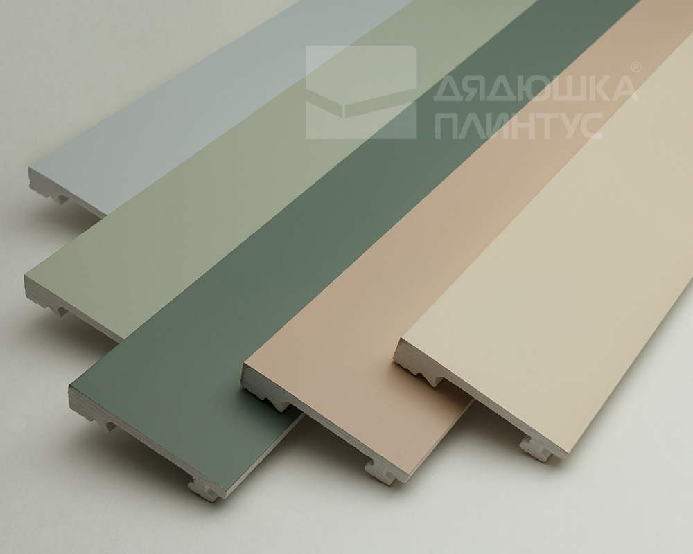 Плинтус из полистирола высокой плотности Волшебная Палочка. Окрашенная. 80мм 2м. RAL 9003