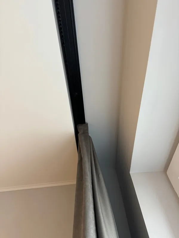 Карниз Шина черный комплект 2-х ряд ПВХ Волшебная палочка 3,6м