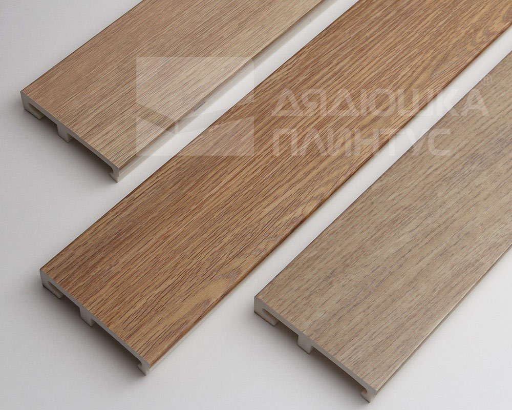 Плинтус напольный Salag Alpha 80 Дуб Дакота 2,4м