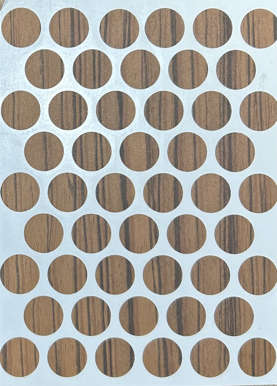 Заглушка для саморезов Зебрано средний