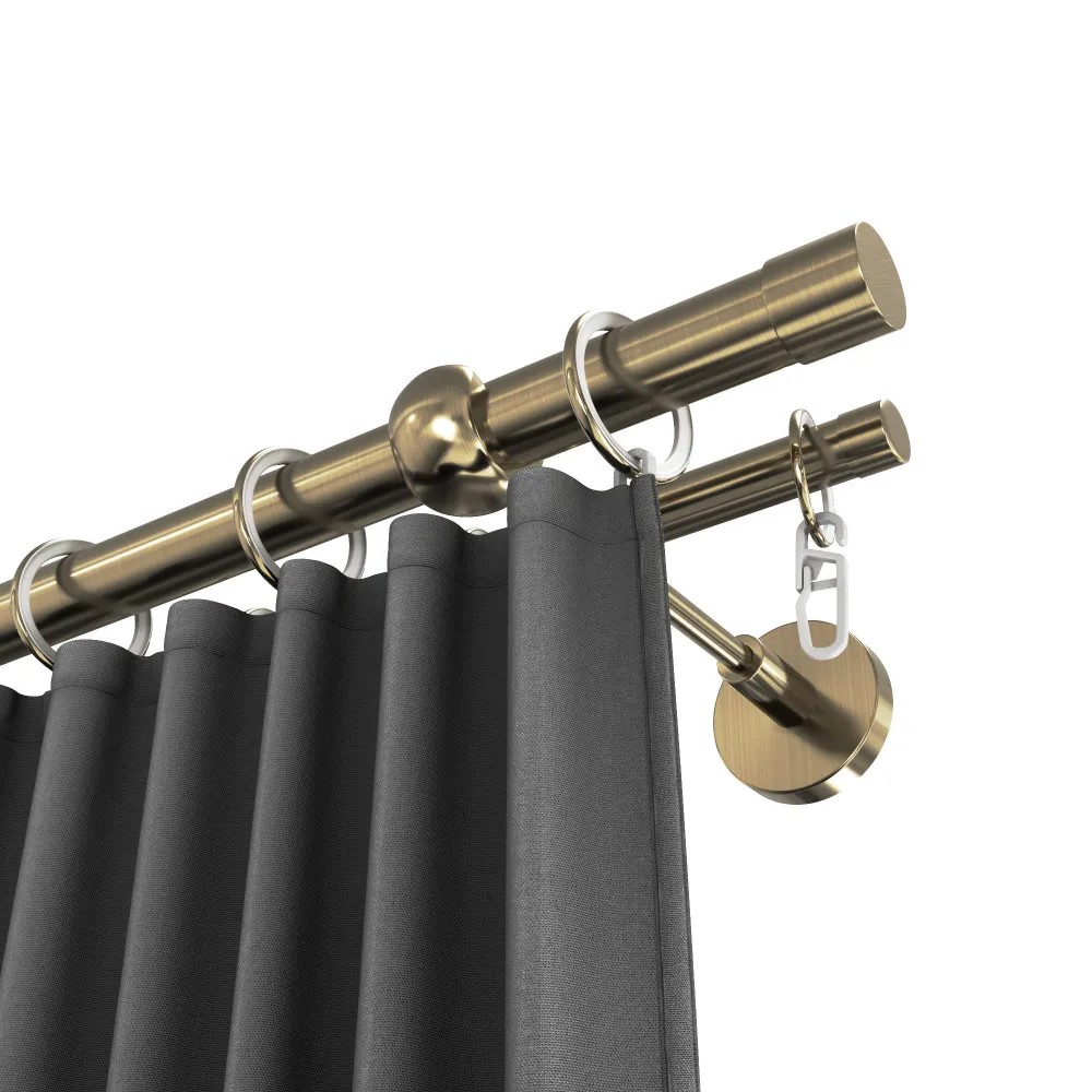 Карниз двухрядный кованый УЮТ d25мм 2,8м Бронза