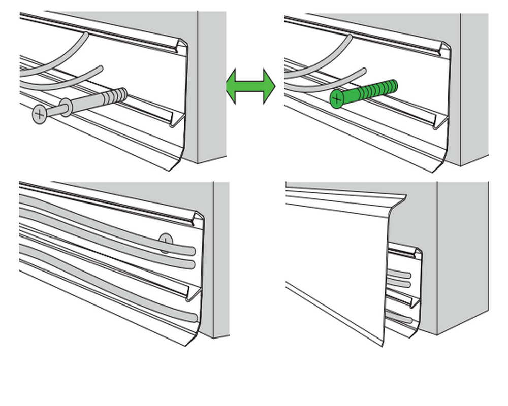 Плинтус ПВХ MAGIC STIСK 77мм 2,2 м MS08 Глэм