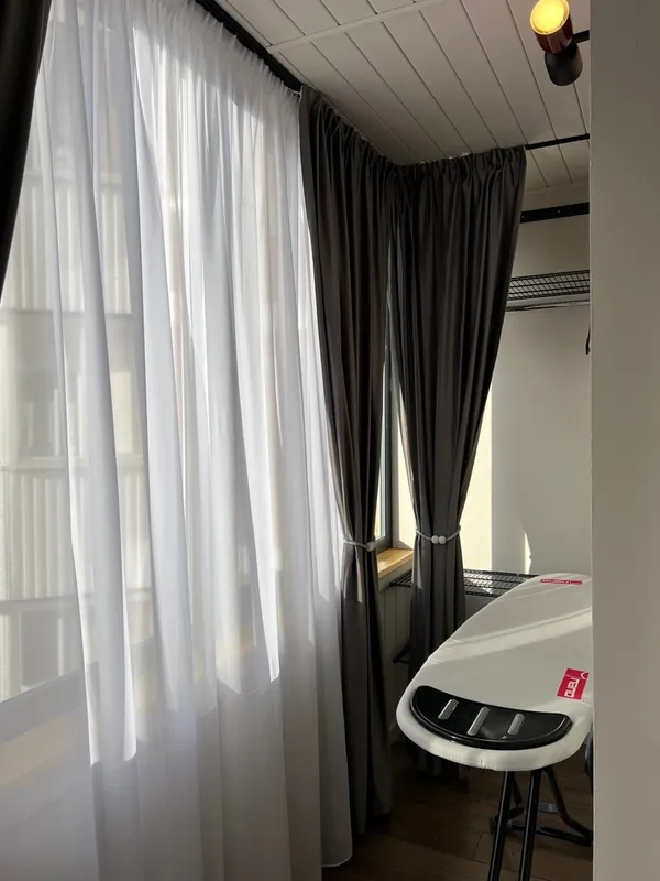 Карниз Шина черный комплект 3-х ряд ПВХ Волшебная палочка 3,0м