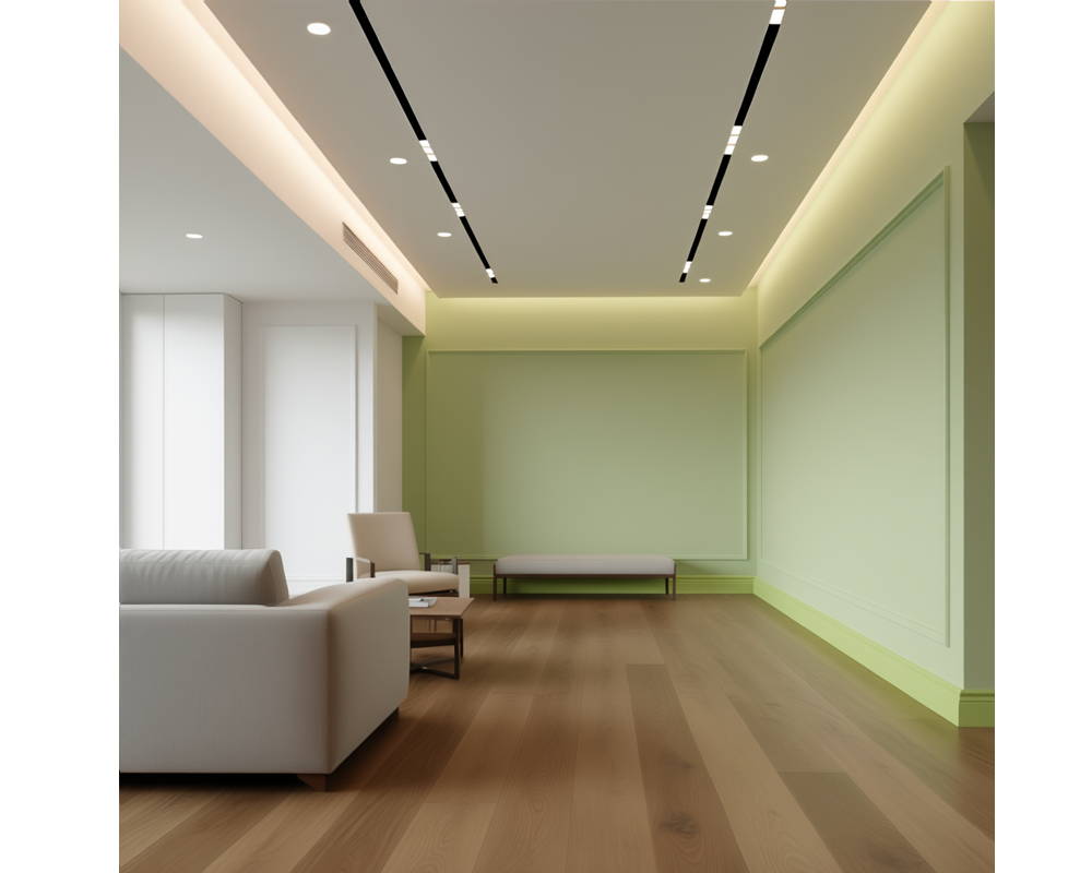 Плинтус ПОЛИСТИРОЛ HI WOOD B136 136мм х 18мм х 2,0м. Окраска включена в стоимость