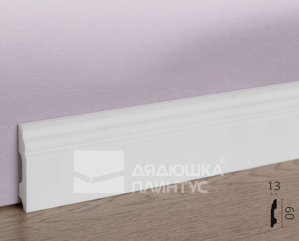 Плинтус из полистирола высокой плотности NMC Wallstyl FB1 Белый