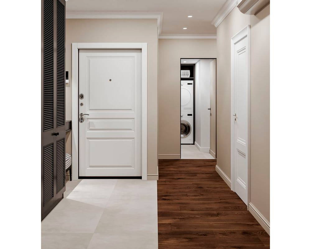 Плинтус из полистирола высокой плотности NMC Wallstyl FO1 Белый