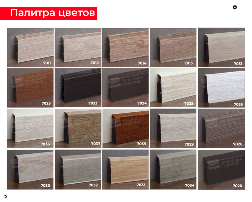 Плинтус ПВХ Волшебная палочка 70мм Home 2,2м 7001