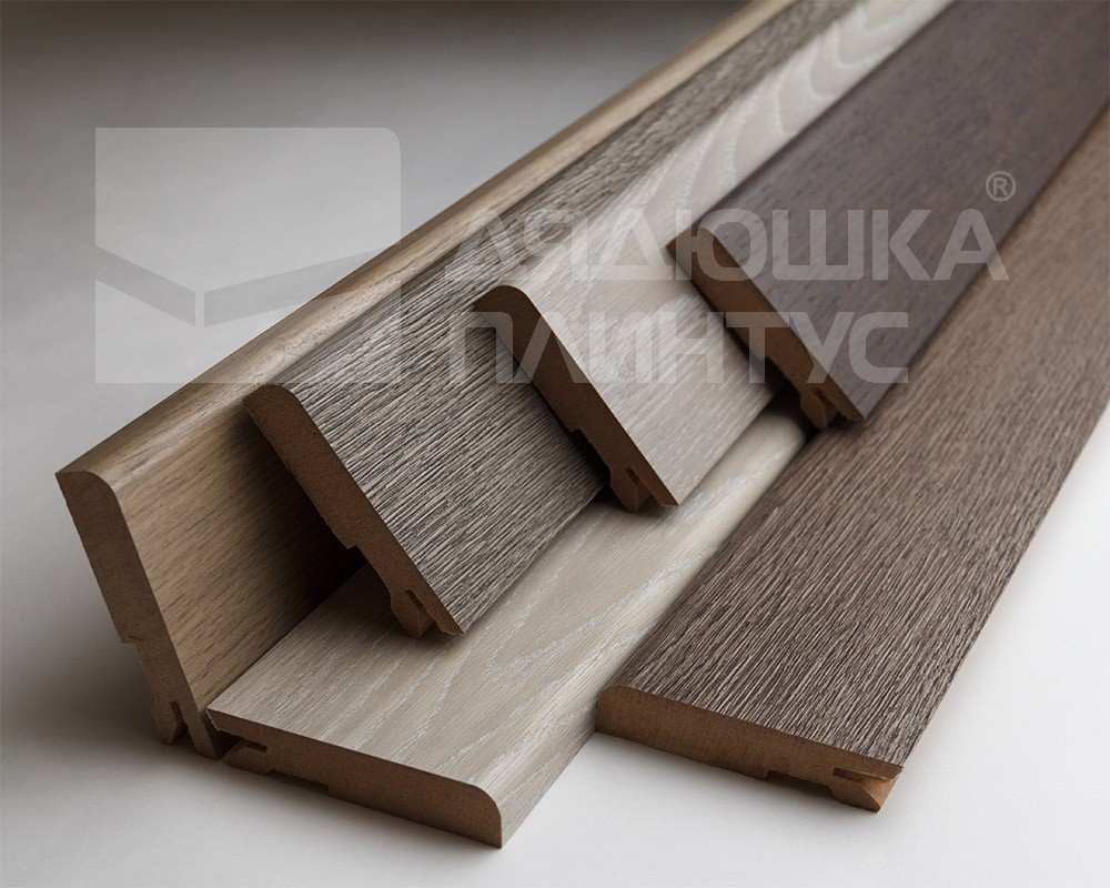 Плинтус МДФ Лука Пл 100-1МДФ.2700.Point line 24087 Дуб беленый