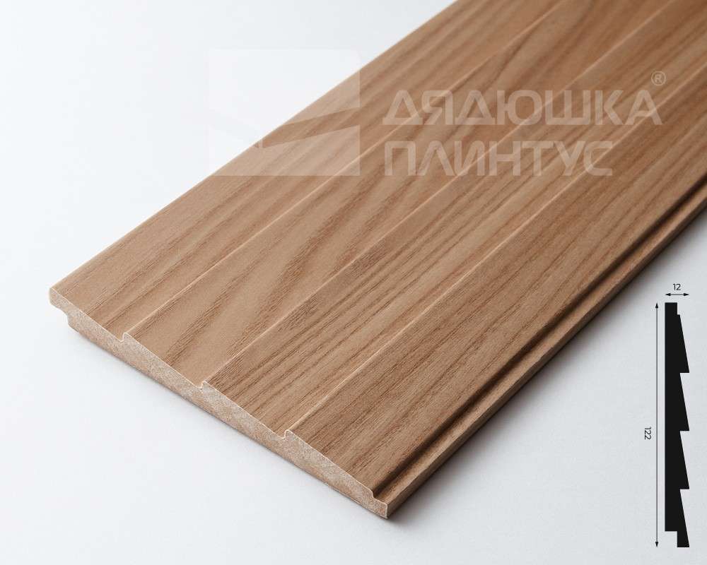 Панель МДФ ACUPAN 61.08.122505.95 зубья 12х122х2760 мм Эльм натуральный