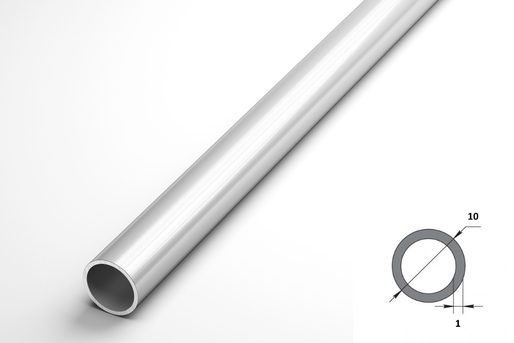 Труба круглая Ø 10 мм ТКр 02.2000.500 Без окраса