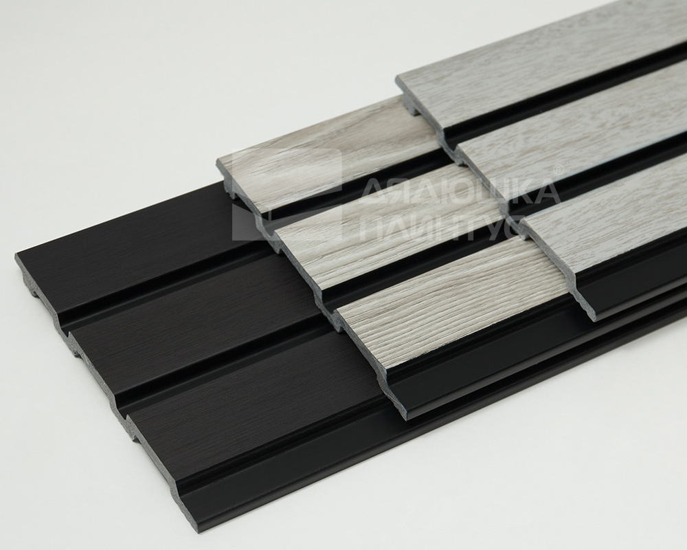 Панель вспененный полистирол ГРЕЙС 3D RAIL 120*2700 мм. Венге