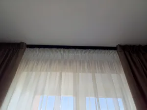 Карниз Шина черный комплект 3-х ряд ПВХ Волшебная палочка 2,6м