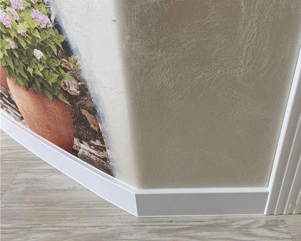 Плинтус ХДФ Dollken Cubu Flex Life 100 мм х 2,5 м 1013 (5012) Белый