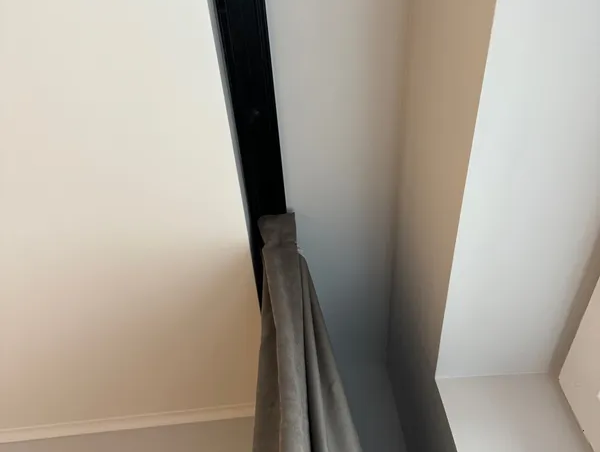 Карниз Шина черный комплект 2-х ряд ПВХ Волшебная палочка 1,6м