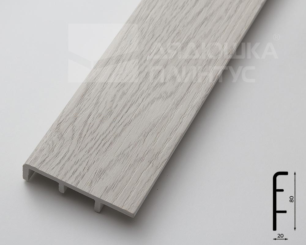 Плинтус ПВХ Рико Концепт 80мм 2,2м. 80010