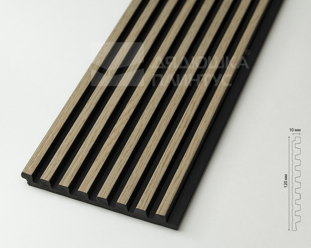 Панель вспененный полистирол  ГРЕЙС 3D RAIL EAST 120*2700 Клен