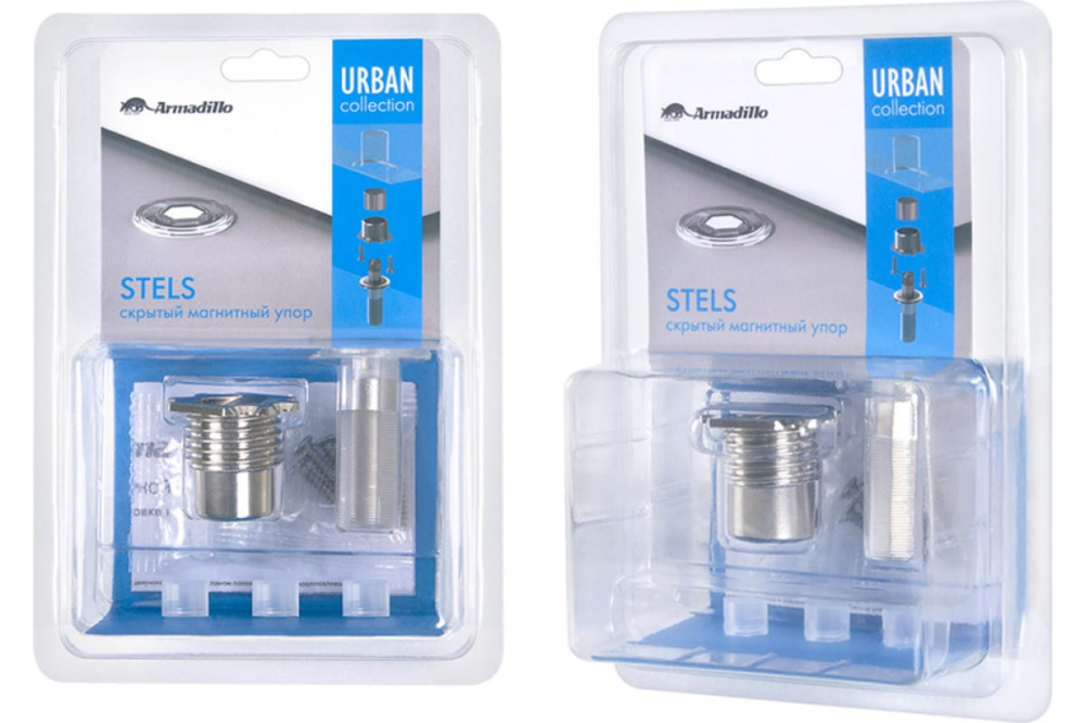 Упор  дверной скрытый STELS TR Прозрачный (45893) (ARMADILLO)