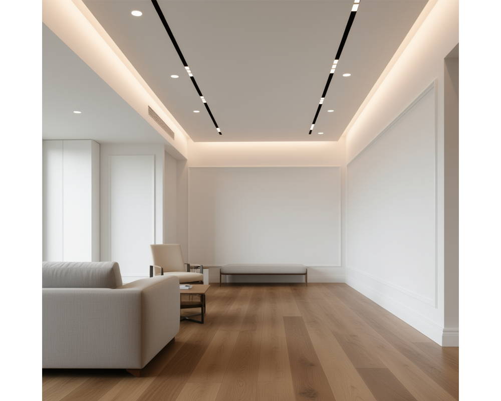 Плинтус ПОЛИСТИРОЛ HI WOOD B75V1L 75мм х 12мм х 2,0м. Окраска включена в стоимость