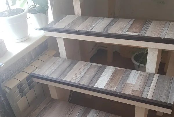 Порог угловой ПУ 01.1800.105 Дуб арктик