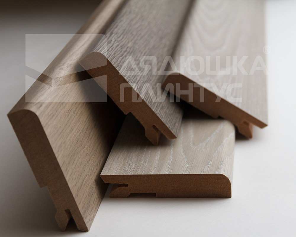 Плинтус МДФ Лука Пл 100-1МДФ.2700.Point line 24015 Дуб оверленд