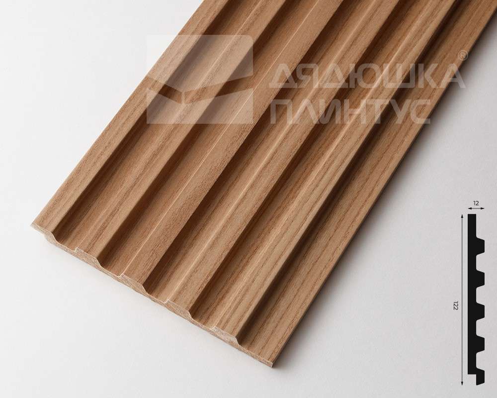 Панель МДФ ACUPAN 61.08.122501.95 трапеция 12х122х2760 мм Эльм натуральный