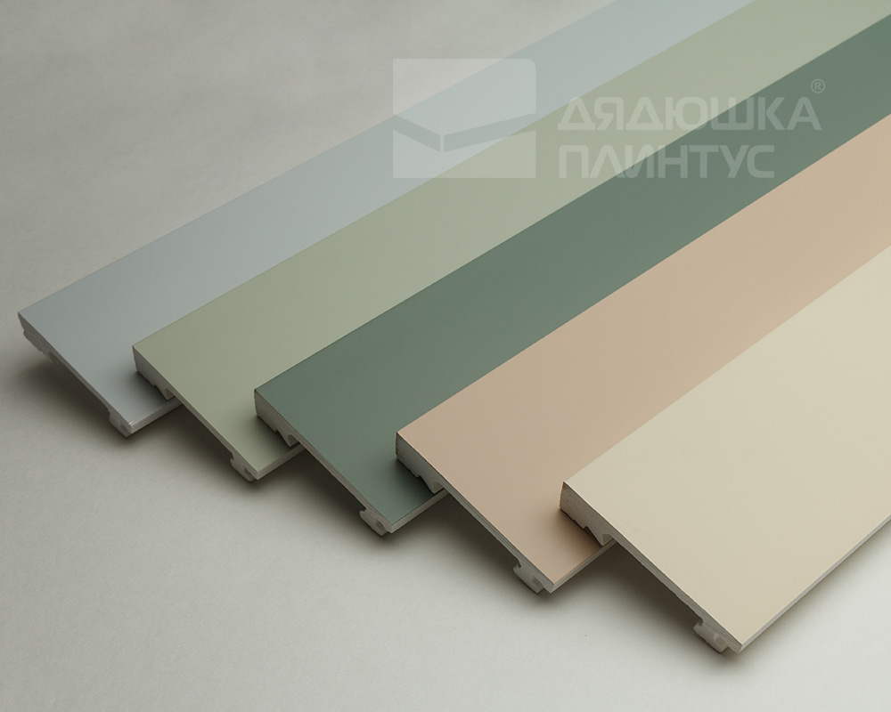 Плинтус из полистирола высокой плотности Волшебная Палочка. Окрашенная. 80мм 2м. RAL 1013